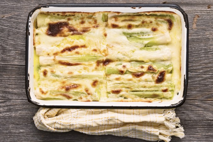 porri, gratin, forno