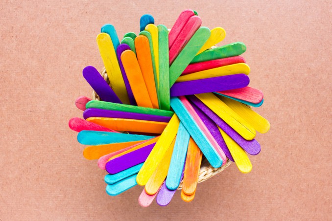 Riciclo bastoncini gelato