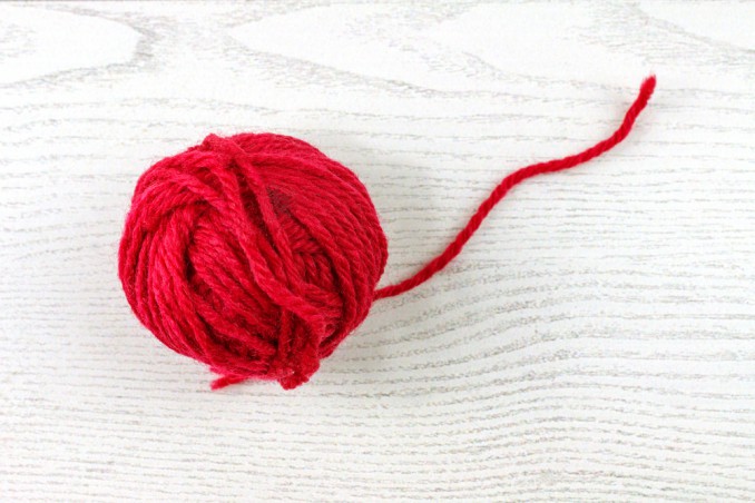 scritte decorative lana