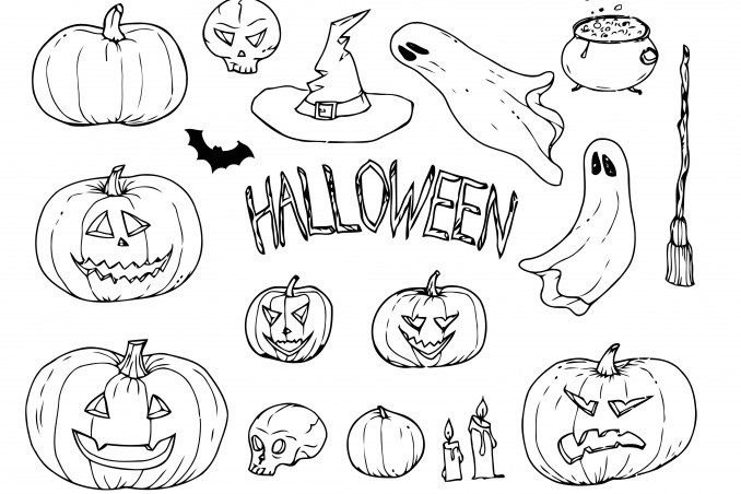 immagini halloween da colorare, disegni halloween, immagini halloween