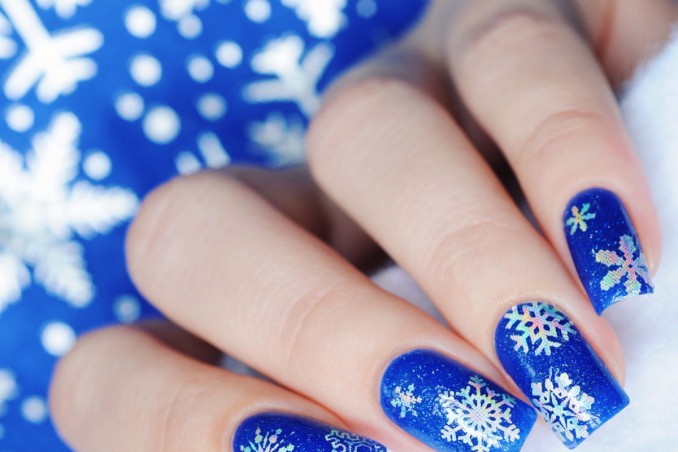 nail art, inverno, decorazione unghie