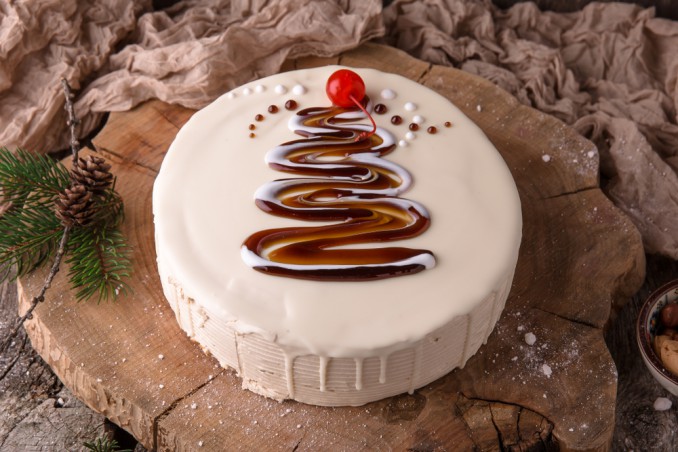 torte di compleanno natalizie, torte di compleanno natale, decorazioni natalizie per torte