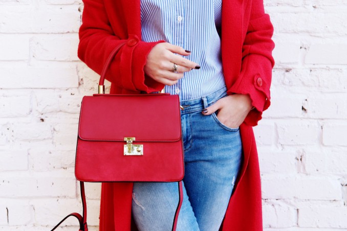 abbigliamento, rosso, vestirsi