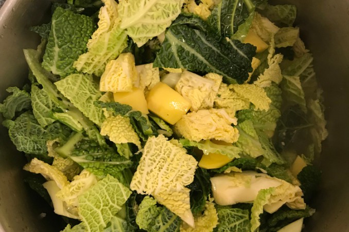 verza e patate ricetta, verza e patate