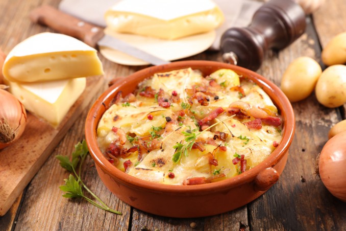 tartiflette, formaggio, patate
