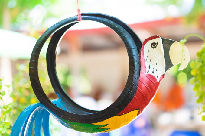 riciclo creativo gomme auto, riciclo creativo pneumatici