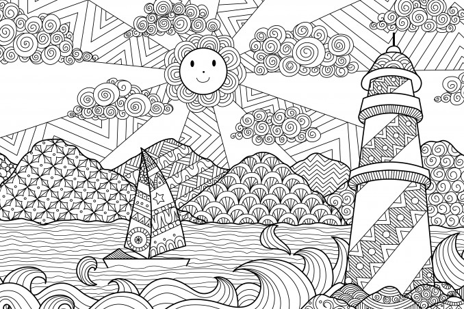 disegni mare antistress