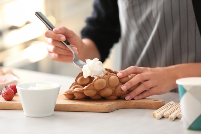 bubble waffle ricetta