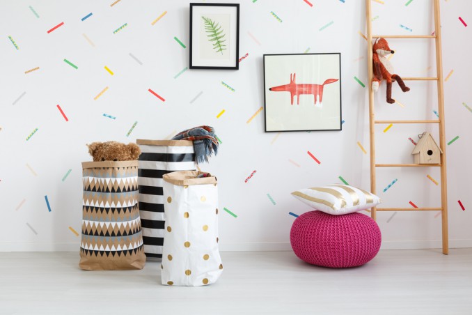 decorare pareti washi tape, decorare pareti idee, washi tape idee