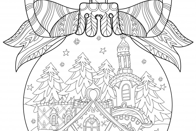 palline natale disegni