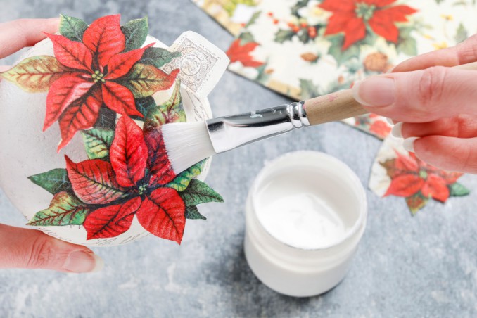 palline polistirolo tutorial decoupage, palline polistirolo tutorial, palline polistirolo decoupage, palline natale polistirolo 