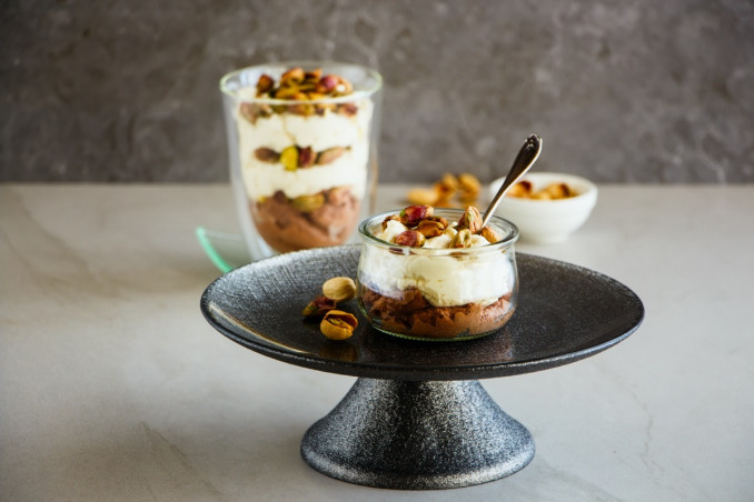 tiramisù, pistacchio, preparazione