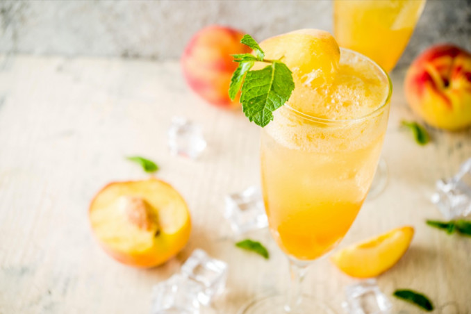 virgin bellini, cocktail analcolico, ricetta