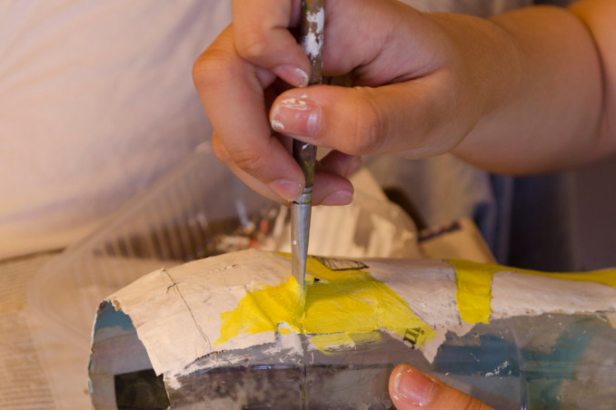 maschere cartapesta decorare casa