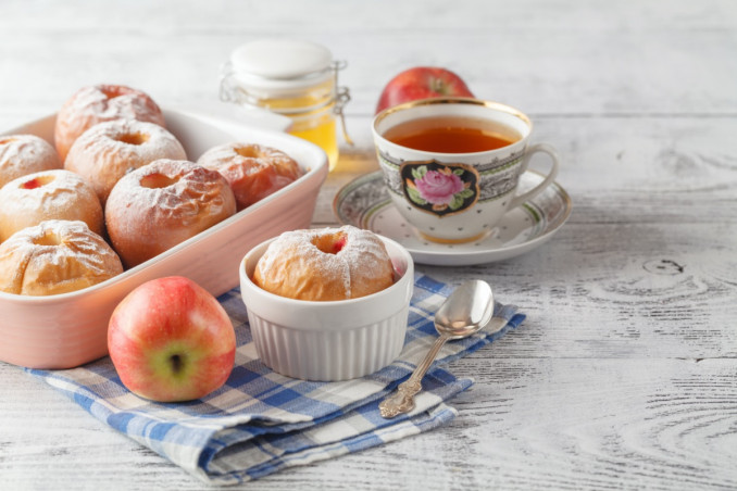 mele al forno, marmellata, preparazione