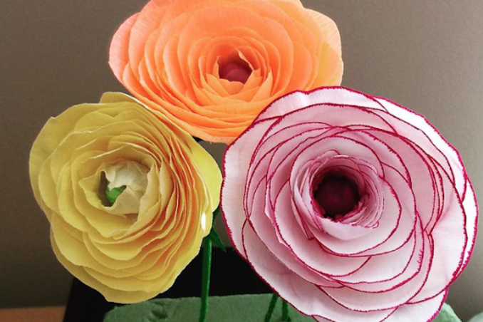 Bounquet di carta fai da te