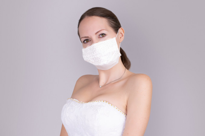 Mascherina da sposa