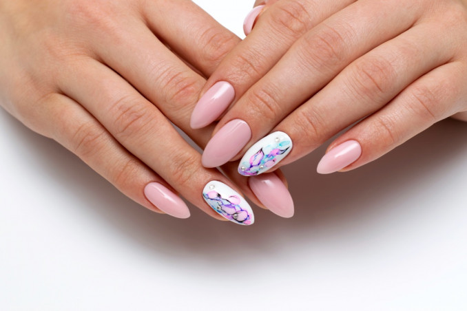 nail art, filo di cotone, video tutorial facile