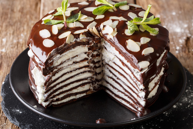 torta crepes come fare, torta crepes