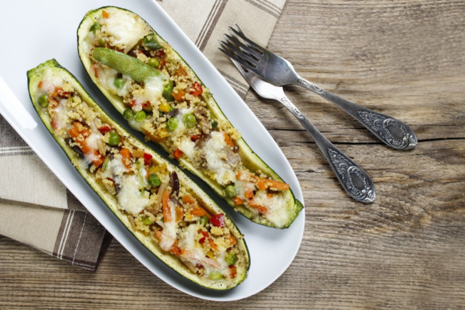 zucchine, verdure, ripieni senza carne