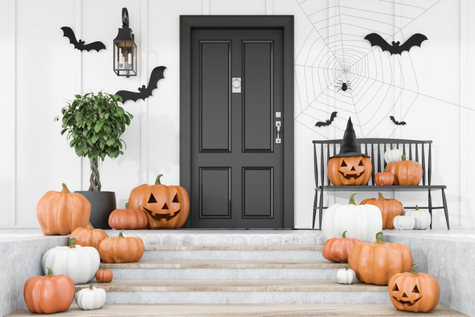 decorazioni halloween fai da te esterno, decorazioni halloween fai da te 