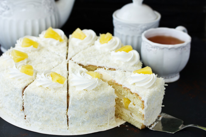 torte decorate panna cocco, torte decorate panna, torte decorate cocco