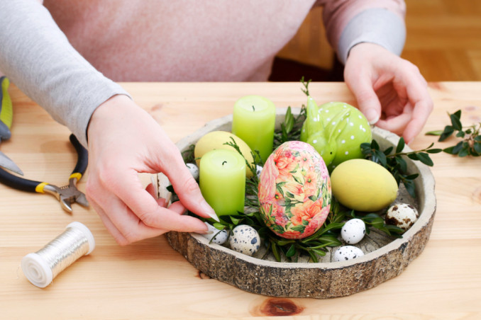 decorazioni pasquali fai da te tutorial centrotavola, decorazioni pasquali fai da te tutorial, tutorial centrotavola, decoupage pasquale