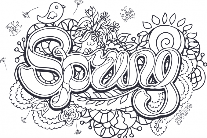 Disegni a tema primavera da colorare