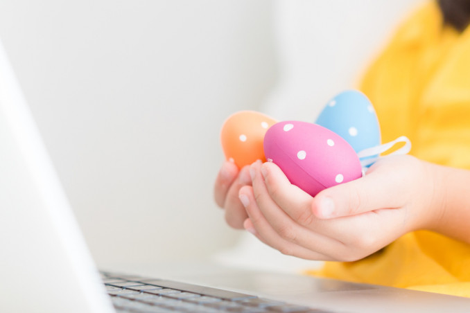 caccia uova pasqua distanza, caccia uova pasqua