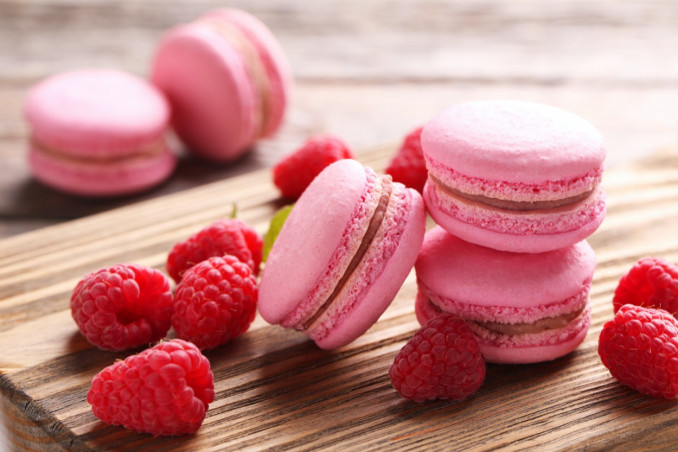 macarons, lampone, festa della mamma