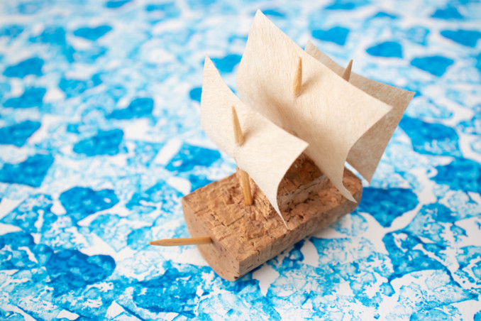 barchetta sughero fai da te