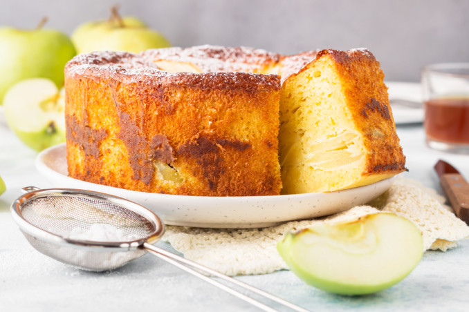 torta mele senza lattosio