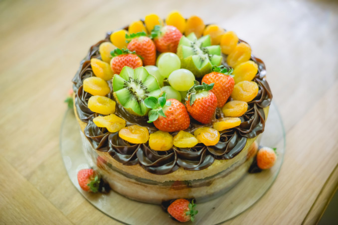come decorare torta albicocche, torte decorate albicocche