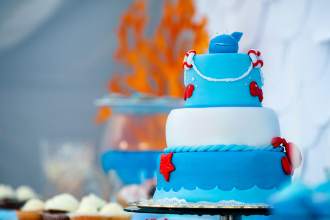 torte bambini tema mare pasta di zucchero, torte bambini mare, torte bambini pasta di zucchero