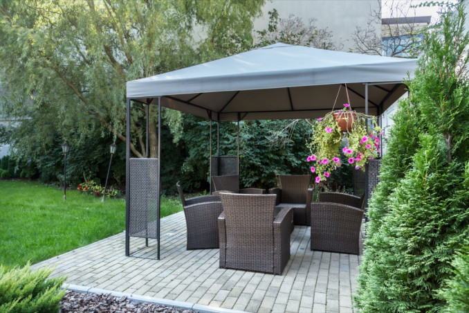 arredare, giardino, gazebo