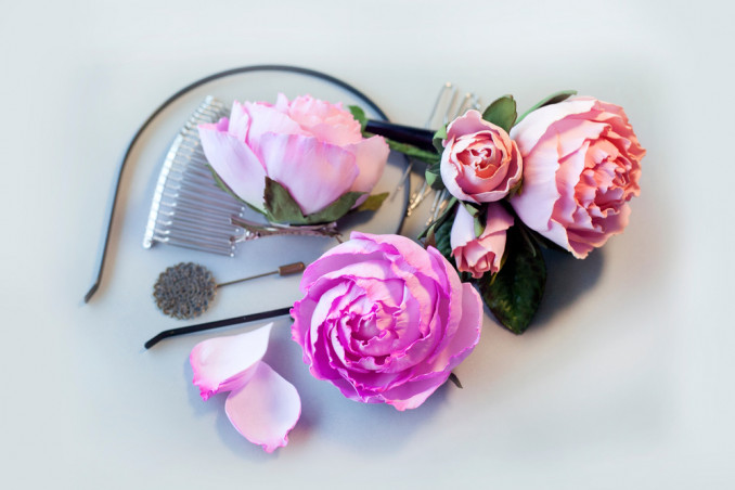 rosa fai da te gomma eva, rosa fai da te gomma crepla, rosa fai da te