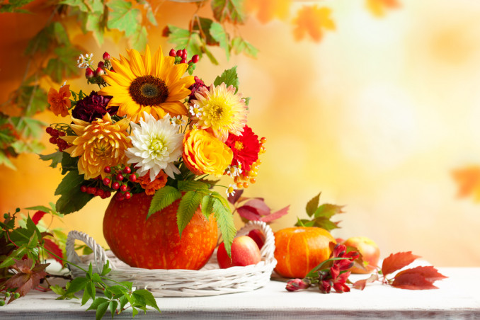 composizioni autunnali fai da te con zucche, composizioni autunnali fai da te, composizioni con zucche