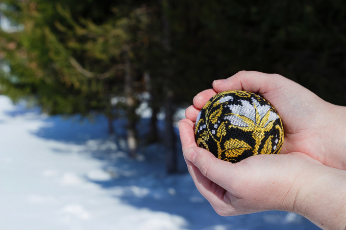 palline punto croce tutorial, palline punto croce, palline punto croce schemi