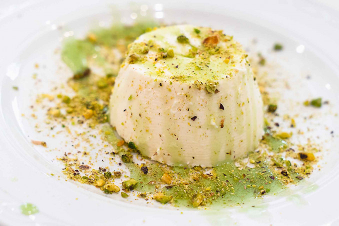 Panna cotta al pistacchio