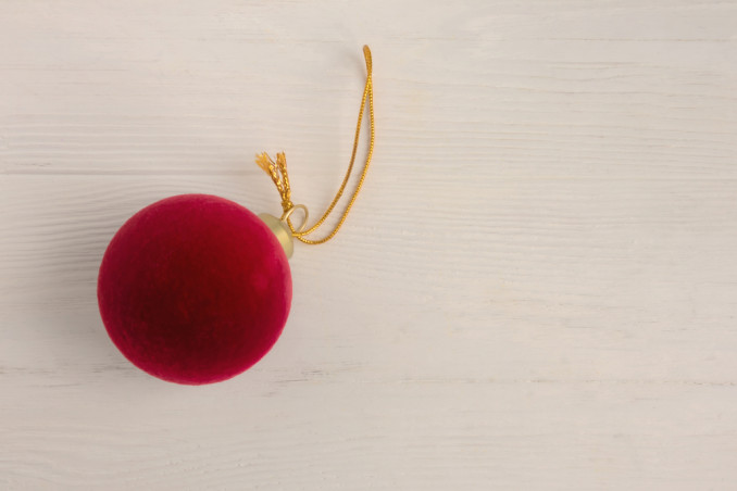 palle natale effetto velluto