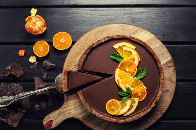 come decorare crostata arance, crostata arancia