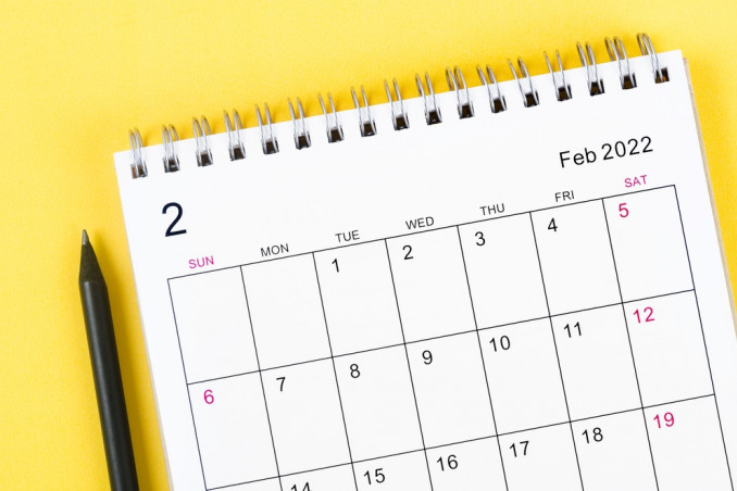 calendario febbraio 2022 da stampare, calendario 2022 da stampare, calendario febbraio 2022