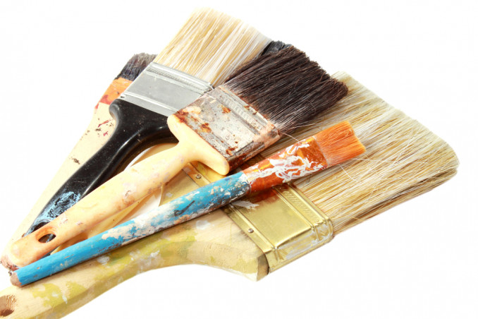 pulire pennelli pittura