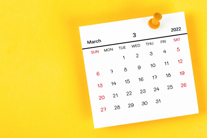 calendario marzo 2022 da stampare, calendario 2022 da stampare