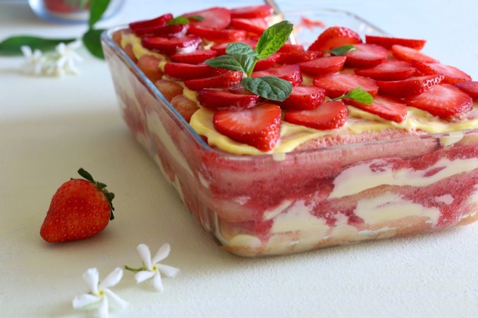 tiramisu, fragole, ricetta