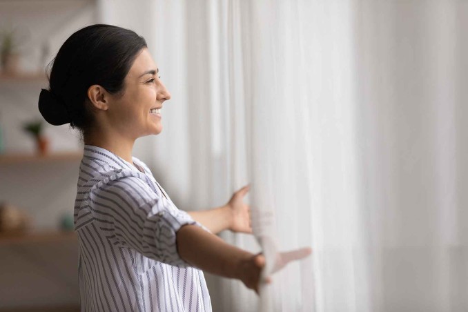 Ogni lavare le tende di casa