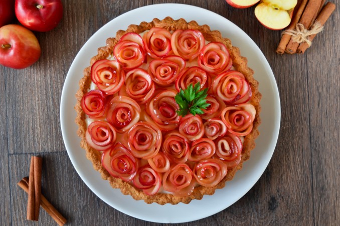 come fare rosa con mele, rosa mele, come fare rosa mele tutorial