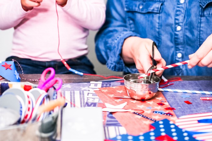 bracciale cannucce lana