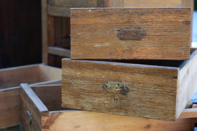 riciclo creativo vecchi cassetti