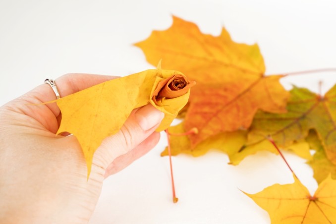 come fare rose con foglie
